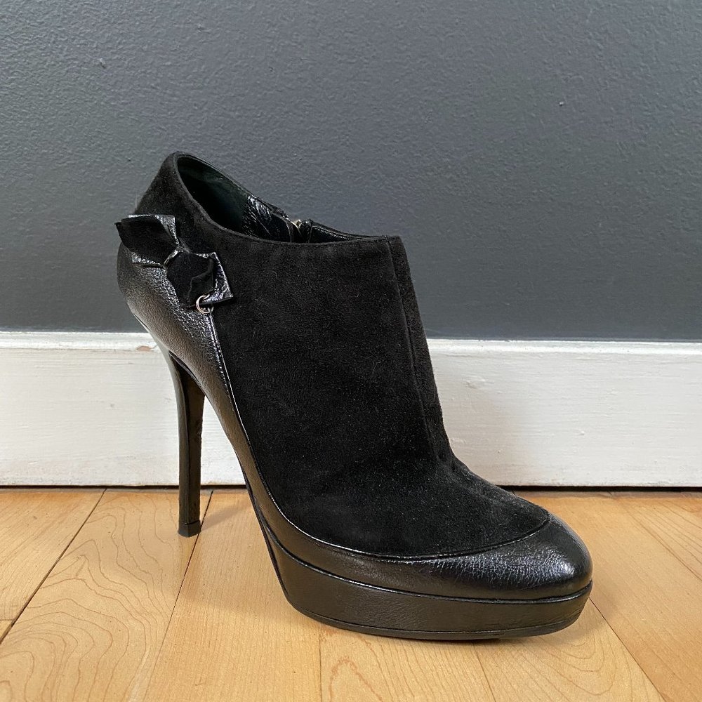 Christian Dior Leather and Suede Ankle Boots